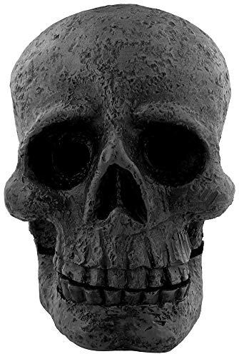 Grey Resin Skull Incense Cone Holder - 11cm x 8.5cm (1 Pc.) - Unique & Spooky Decor, Premium Quality Material - Perfect for Halloween