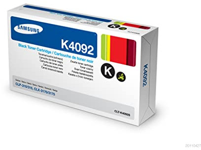 Samsung CLT-K4092S/ELS Original Toner (Kompatibel mit: CLP-310/CLP-315/CLX-3170/CLX-3175 Series) schwarz