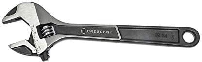 Crescent ATWJ212VS Rollgabelschlüssel mit Breitem Kiefer, Schwarzes Phosphat-Finish (305 mm/12 Zoll)