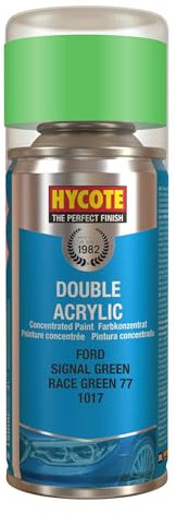 Hycote Double Acrylic Aerosol Car Spray Paint, Ford - Signal Green, 150 ml