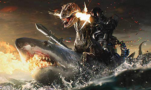 Puzzel Für Erwachsene Holzpuzzle Dinosaurier Ritter Auf Hai Hergestellt Aus Holzplatte Wird Nicht Verformt