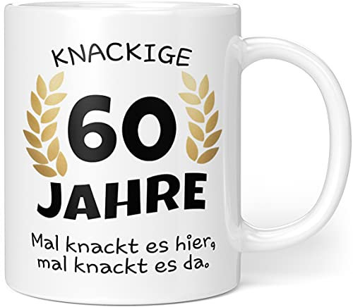 Knackige 60 Jahre Geburtstag | Geschenk zum 60. Geburtstag | Tasse mit lustigem Spruch Geschenkideen (Zum 60. Geburtstag)
