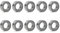 Unxuey 10 Stück Set 4x7x2,5 mm Rillenkugellager Modell Longboard Miniatur-Skateboardlager MR74ZZ L-740ZZ 674ZZ