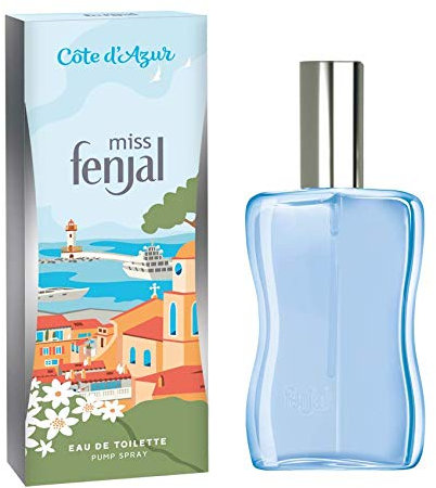 miss fenjal Eau de Toilette - 50 ml, Jasmin, Rose, Pfirsich, Bergamotte, zeitlose Eleganz für jeden Anlass - Cote d'Azur