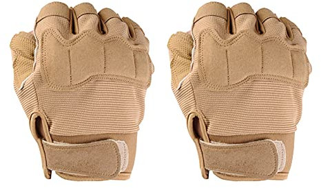 Benoon Fahrradhandschuhe, mehrfarbig, rutschfest, Outdoor-Zubehör, Sport, Reiten, Bergsteigen, Training, Fitness, Handschuhe zum Radfahren, Reiten, Sand, Größe M, 1 Paar