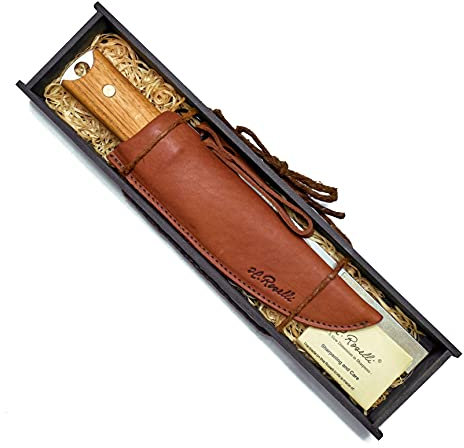 H. Roselli RW40P Geschenkbox UHC Big Heimo 40. Jubiläumsedition Jagdmesser + Diamantschärfer