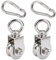 48MM Carrucola per Sollevamento,2 Pezzi Puleggia con Cuscinetti Inox per il Fitness in Corda,Carico 500kg(48MM, 2 Pack)