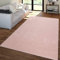 TT Home Salon Tapis Poils Ras Design Uni Moderne Et Intemporel, Couleur: Rose, Dimension:60x100 cm