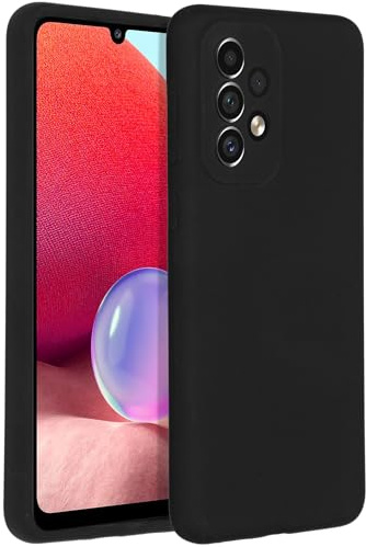 ACCEZZ Liquid Hülle aus Silikon - Geeignet für Samsung Galaxy A33 - Schwarz