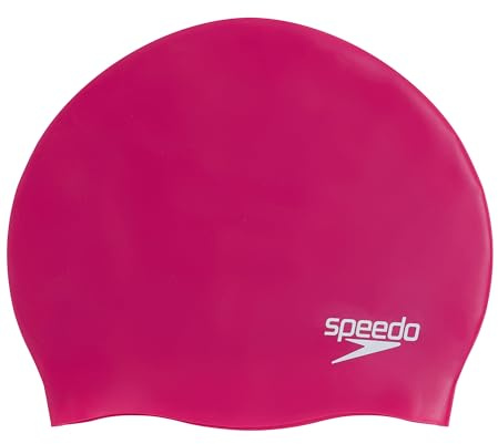 Speedo Plain Moulded Silicone Cap Badekappe, Unisex, Erwachsene
