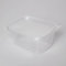 Enpack 250 Stück Feinkostbecher mit Deckel 250 ml - Transparente, eckige Einwegschalen (PP) 11,4x8,69x5,1 cm - Frischhaltedosen, Salatbox, Snackbox, Dipschalen & Einwegbecher - luftdichte Vorratsdosen