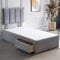 ComfoRest - Stylish 3FT Single Bed with 2 Drawers | Durable Frame for Modern Bedrooms | Practical Beds for Small Spaces | Versatile Choice for Everyday Comfort (Silver Plush)