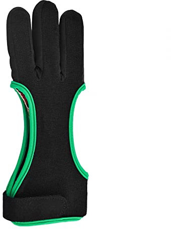 MiOYOOW Bogenschießen Fingerschutz 3 Finger Handschuhe Bogenschießen Handschuhe mit verdicktem Design für Anfänger und erfahrene Menschen