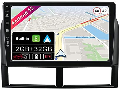 JOYX Android 12 IPS Autoradio Passt für Jeep Grand Cherokee WJ (1998-2004) - Eingebautes CarPlay Android Auto - KOSTENLOS Kamera - 2G+32G - 9 Zoll 2 Din - DSP DAB Lenkradsteuerung WiFi Fast-boot 4G BT