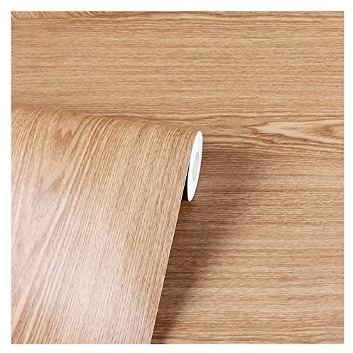 Tapete mit Holzmaserung, Beton, abziehbar und aufklebbar, for Wände, Wohnzimmer, Schlafzimmer, Küchenschrank, Kontaktpapier for Schränke, abziehbar und aufklebbar, Vinylfolie (Color : Yellow, Size :
