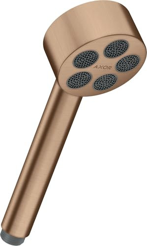hansgrohe AXOR One Handbrause 75 1 Strahlart wassersparend, 48651310, Farbe: Brushed Red Gold