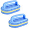 2 Cleaning Sponge Brush 16.9 x 5.7 x 7.5 cm,Scourer Sponge with Handle,Bathroom Cleaning Sponge with Handle,Bathroom/Kitchen Cleaning Sponge
