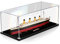 Acryl Vitrine Box Für 10294 Titanic Konstruktionsspielzeug,Groß Acryl Vitrine,Durchsichtige Display Box Mit Schwarzem Sockel Staubdichte Aufbewahrungsvitrine 140X20x50cm B-2MM