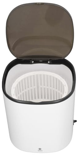Mini Lavatrice Portatile, 4,5 Litri Che Simula il Lavaggio a Mano Mini Lavatrice Ad Alta sensibilità Bianca con Cestello di Scarico per Appartamento (Spina europea)