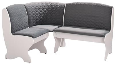 Rodnik Eckbank »Montblanc« Sitzbank 162x122 cm in grau-weiß