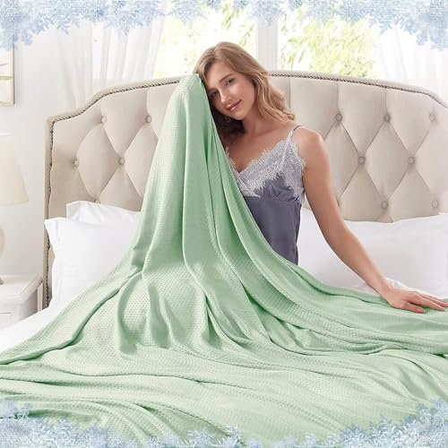 WJMSDK Kühldecke Leichte Sommerdecke, Kühlende Decke Bambus Kühldecken kann Körper kühl halten für Sommer Heißen Nächte, Atmungsaktive Schweißabsorbierende Cooling Blanket für Bett Sofa und Überall