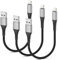 PEAKLIFT iPhone Ladekabel Kurz [20CM, 3Pack], MFi Zertifiziert Nylon 0.2M USB A auf Lightning kable iPhone Schnellladekabel Kompatibel für iPhone14 13 12 11 Pro Max Xs Xr X 8 7 6 Plus SE iPad Air/Mini