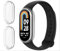 GIOPUEY [2 Pack Funda para Xiaomi Mi Band 9, TPU morbido, Resistente agli urti, Xiaomi Mi Band 9 Case - Transparent+Transparent
