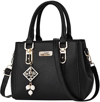 Aigner Taschen Damen Rot Lässige Umhängetasche aus mit großer Kapazität Handtasche Mode Damentasche Kurze Hose Damen Mit Taschen (Black, One Size)