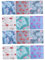 SEWACC 2 Sätze 6 Stoff mit Flamingo-Print Patchwork-Tuch DIY-Drucktuch nähen Handwerk DIY Stoff wohnungseinrichtung wohnungsdeko Drucktuch aus Baumwolle Baumwollstoff Bedrucken Grey