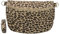 BRISE Bauchtasche Damen Wildleder AFIA Handgemachte Umhängetasche Crossbody Bag mit Ledergurt 3 Fächer Schultertasche Stylische Hüfttasche Gürteltasche Made in Italy (Leopard - 1)