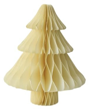 Albero di Natale pieghevole in carta, ornamento fai da te, decorazione creativa, albero di carta a tema invernale o festivo, sculture per esterni (A, taglia unica)