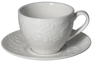Confezione 6 tazze caffe' con piatto 90 cc Etoile New Bone China Bianco Andrea Fontebasso Linea Etoile
