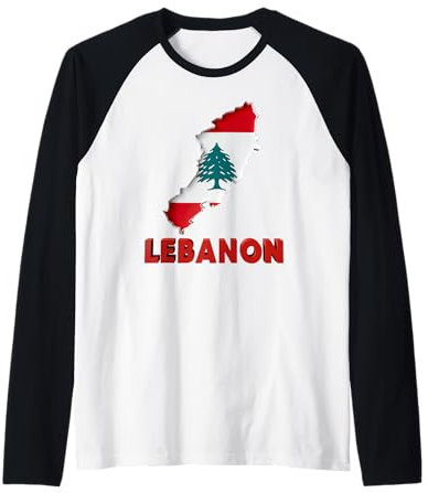Libanon Flagge Zeder Beirut Libanesisch Arabisch Arabisch Islam Raglan