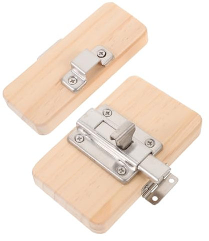 Kisangel Busy Board Door Latch Toy Diy Parts for Sensory Boy Girl Toys Wooden Accessories for Year Old Learning