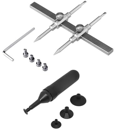 tintoke Professionelle Reparatur Kamera,kamera objektiv schlüssel,Objektiv Reparatur Werkzeug,Kameraobjektiv Reparatur,Kameraobjektiv-Werkzeug,Mit Objektivsauger-Set,Für diverse Kamerareparaturen etc.