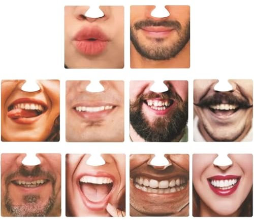 Lot De 10 Dessous De Verre Humoristiques, Dessous De Verre Pour Bière, Dessous De Verre Pour Masque, Dessous De Verre Pour Fête, Dessous De Verre Humoristiques, Accessoires De Décoration Photo