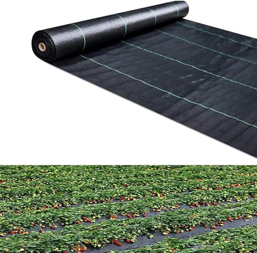 tissu de barrière d'herbes, Tissu géotextile anti-mauvaises herbes, tapis de protection contre les mauvaises herbes, membrane de contrôle des mauvaises herbes à haute perméabilité(1.2 * 200m)