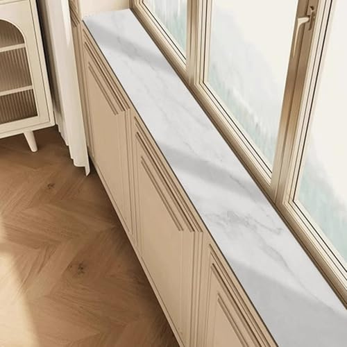 fensterbank verkleidung innen Zuschneidbare, Flexible Fensterbankmatte, Großes Kissen Erkerfenster Balkone, Schutzabdeckung Die Fensterbank Vor Kratzern von Hunden Katzen(Style D,60x30cm/24x12in)