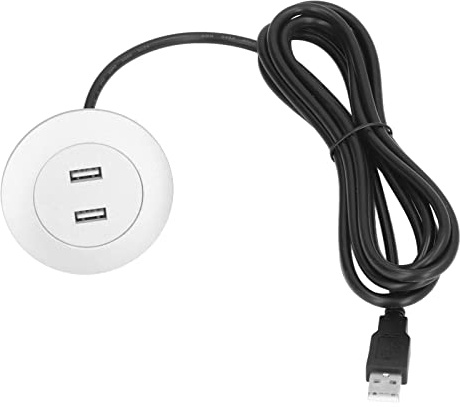 Tnfeeon Sofa-USB-Ladebuchse, Zwei Anschlüsse mit Schaltkreisschutz, Versenkte Installation für den Zugang Zur Stromversorgung Am Bett (SILVER)