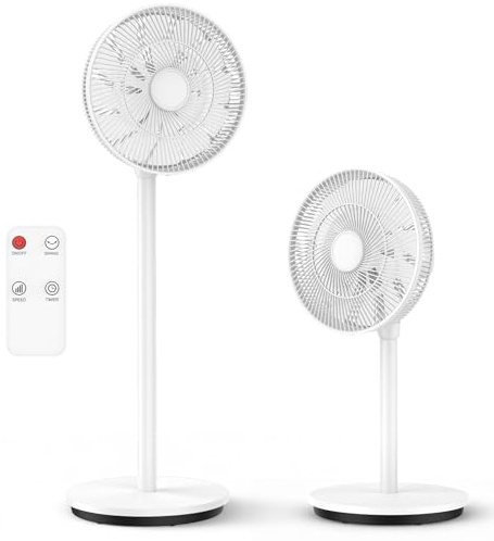 IERAKOR Standventilator Leise, 2-in-1 Tischventilator mit Fernbedienung