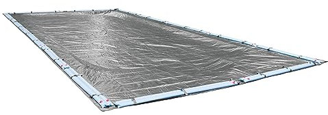Pool Mate 331224R-PM Winter Pool Cover, Extra Heavy-Duty Silver, 12 x 24 ft Inground Pools