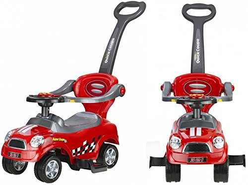 Lean Toys Rutschwagen Rutschauto Quick Coupe ROT Rutschauto für Kinder