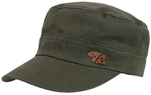 dy_mode Baseball Cap Damen Kappe Schirmmütze Mütze Kappe Military Style mit Herz Holzknopf - K008 (K008-Grün)