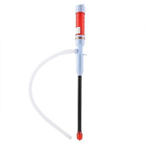 Liquid Transfer Siphon Pump Battery Powered Operated Water Liquid Transfer Pump for Gas Oil Fish Tank Solvent(Red)
