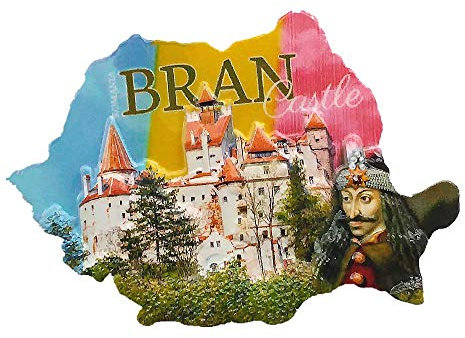 Bran Castle Brasov Romania 3D Fridge Magnet Souvenir Gift Home & Kitchen Decoration Magnetic Sticker, Bran Castle Brasov Romania Refrigerator Magnet Tourist Souvenir Gift