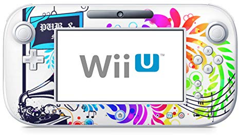 Skins4u Design modding Aufkleber Vinyl Skin Klebe Folie Skins Schutzfolie für Nintendo Wii U Controller Grammophon