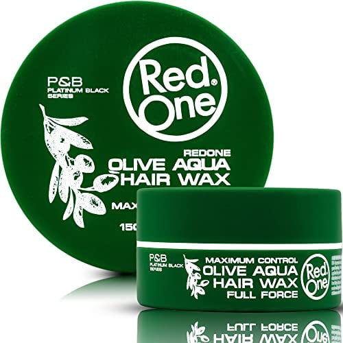 Redone Coiffure Cire Aqua Wax Olive 150ml | Nourrit les Cheveux | Contrôle Maximum | Puissance Totale | Parfum d'Olive | Cire Coiffante pour Hommes et Femmes |