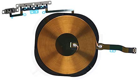 NFC Wireless Chip Antenne für iPhone 11 Pro - Ladespule QI Signal Pad mit Volume Flex Kabel und Metallhalterung vorinstalliert