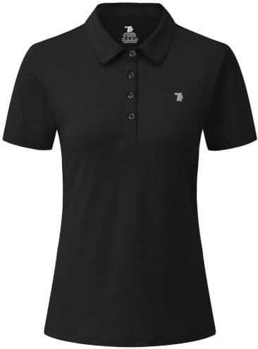 YSENTO Damen Golf Poloshirt Kurzarm Polohemd Dry Fit | Schnelltrocknend Atmungsaktiv Sport Tennis Lady-Fit T-Shirts