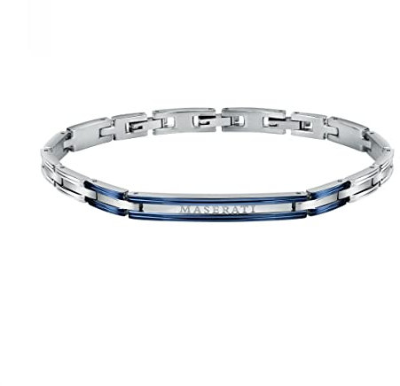 Maserati Maserati Jewels Herren Armband, aus Edelstahl, Blau PVD - JM121ATK11